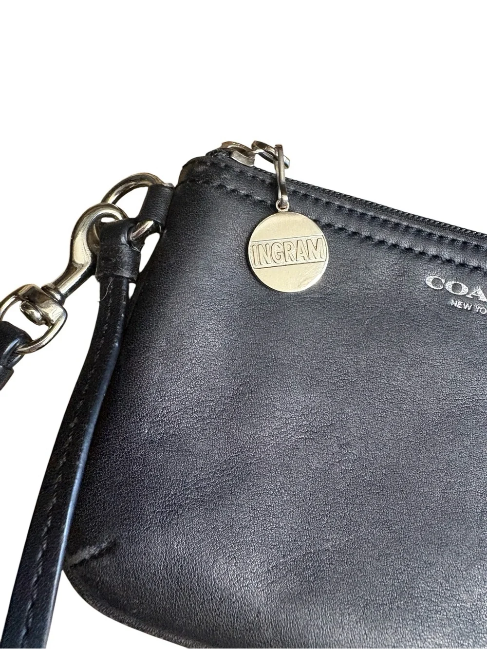 COACH Smooth Leather Wristlet with Silver Accent — BUTTERY SOFT!!!